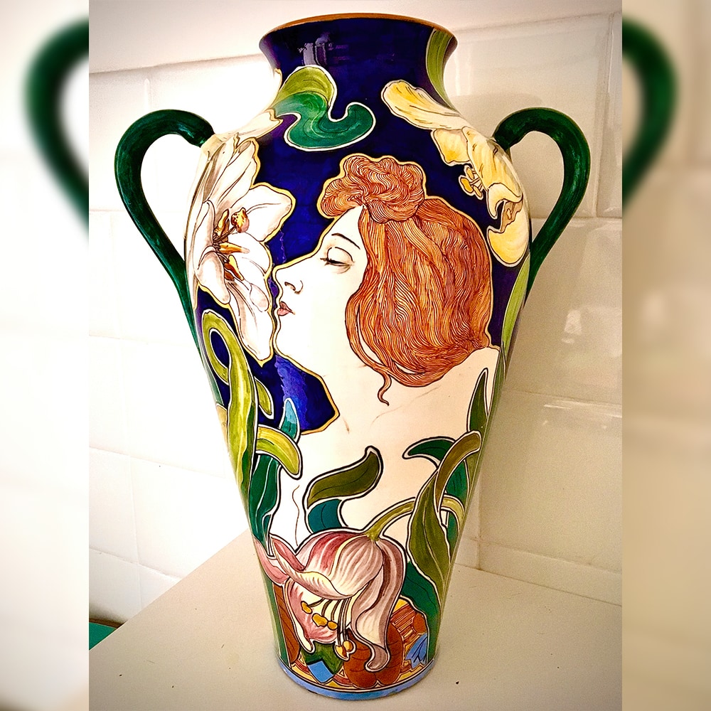 Vaso In Ceramica A Forma Di Volto Femminile, Moderno, Per Fiori O Decorazione Da Tavolo, Stile Nordico, Bianco - 2